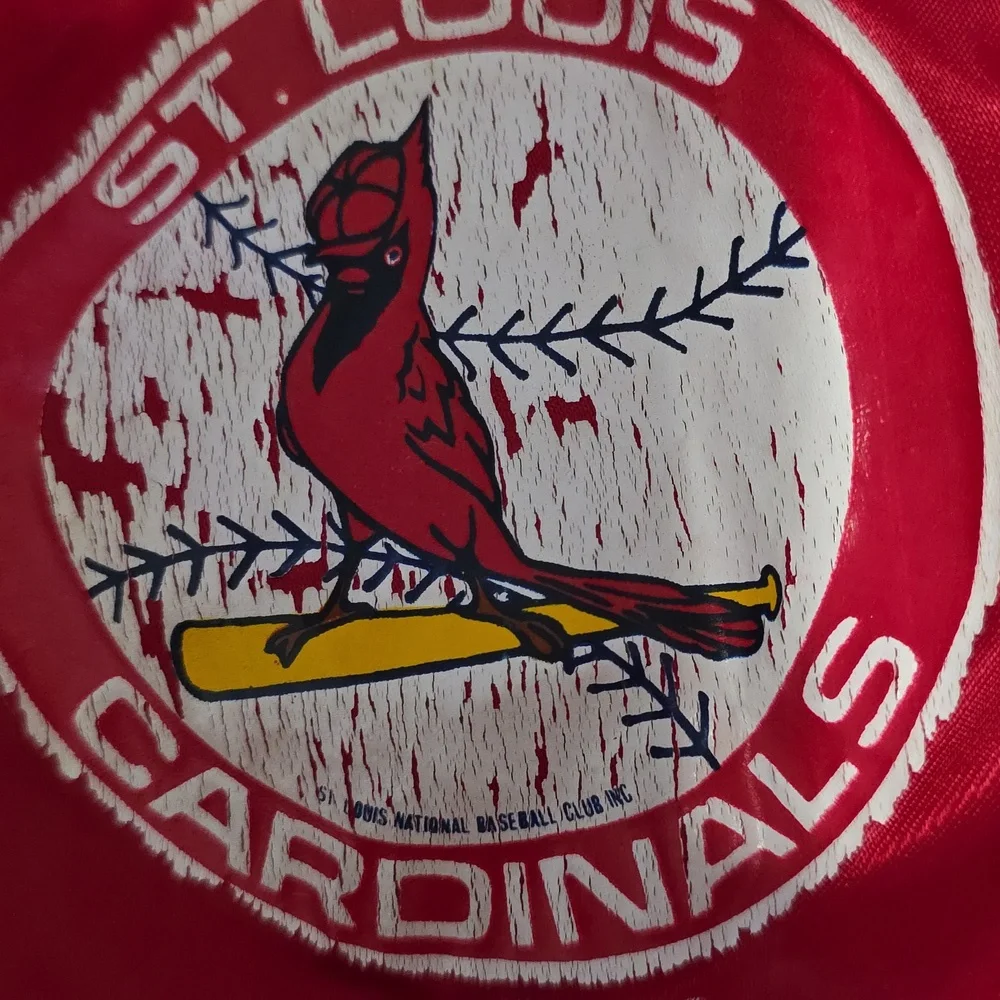 St. Louis Cardinals Vintage 90's Satin Red Bomber Jacket